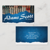 スキーインストラクター名刺 名刺 (正面/裏面)