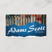 スキーインストラクター名刺 名刺 (正面)