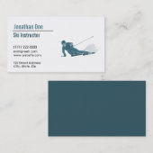 スキーインストラクター名刺 名刺 (正面/裏面)