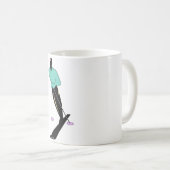 スキーインストラクター コーヒーマグカップ (正面右)