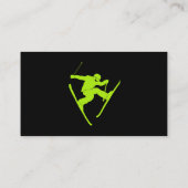 スキーインストラクター、スキーレッスン、スキーヤーレンタル 名刺 (裏面)