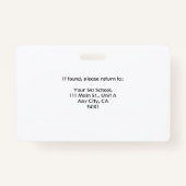 スキーインストラクター バッジ (裏面)