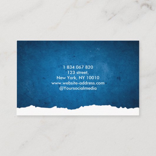 スキーインストラクター 名刺 (裏面)