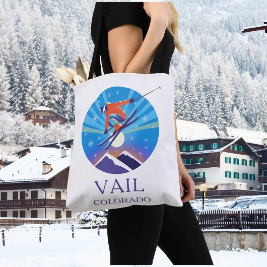 スキーインスノーナイトスカイベイルコロラド トートバッグ