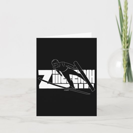 スキーウィンタースポーツ北欧コンビネーションスキージャンプ カード (正面)