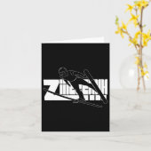 スキーウィンタースポーツ北欧コンビネーションスキージャンプ カード (黄色い花)