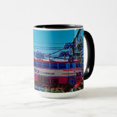 スキーウェイティンバーラインロッジマウントフードオレゴン1950s マグカップ (正面右)