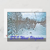 スキーウェストバージニア ポストカード (正面/裏面)
