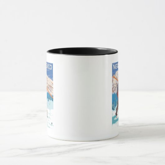 スキーエ運ス・スキニューメキシコ マグカップ (中央)