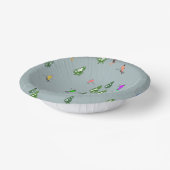 スキーオープニングクリスマススキーホリデースキーズブルー ペーパーボウル (傾斜あり)