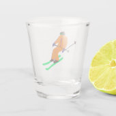 スキーオープニングスキーヤー ショットグラス (裏面)
