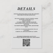 スキーカップルQRコードと詳細 エンクロージャーカード (正面)