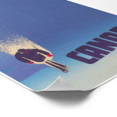 スキーカナダヴィンテージ旅行ポスター ポスター (角)