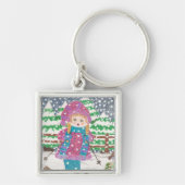 スキーガールプレミアムキーチェーン キーホルダー (正面)