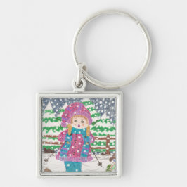 スキーガールプレミアムキーチェーン キーホルダー