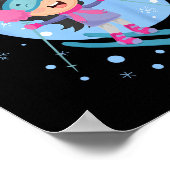 スキーキッズリ恋しく思ルスキーエおもしろいール ポスター (角)