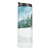 スキーキャットはピンクのバチェロレッテパーティーでスキーをしています タンブラー (回転右)