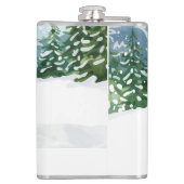 スキーキャットはピンクのバチェロレッテパーティーでスキーをしている フラスク (裏面)