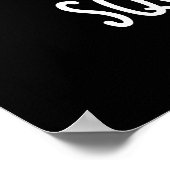 スキークハーツおもしろいマウスSweetheart Pun Dark BG ポスター (角)