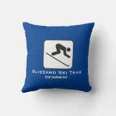 スキークラブスキーチームカスタムの下り坂のアルペンスキー クッション (裏面)