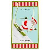 スキークリスマスホリデー スモールペーパーバッグ (正面)