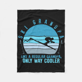 スキーグランドパスキーヤーマウンテンスノースキーグランドパシノ フリースブランケット