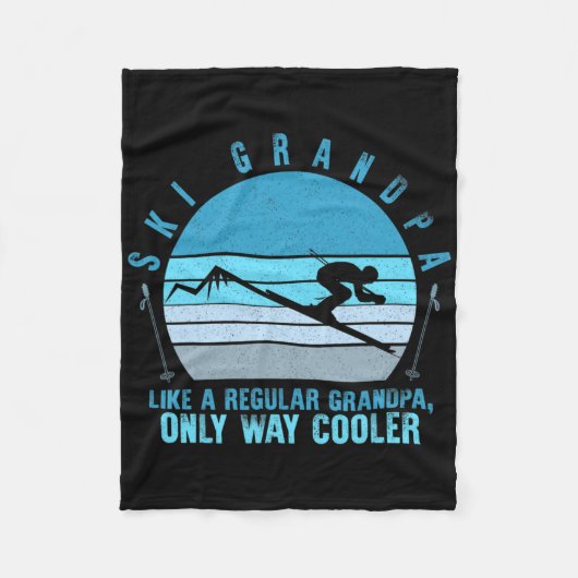 スキーグランドパスキーヤーマウンテンスノースキーグランドパシノ フリースブランケット (正面)