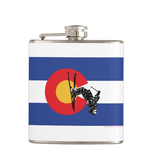 スキーコロラド フラスク (正面)