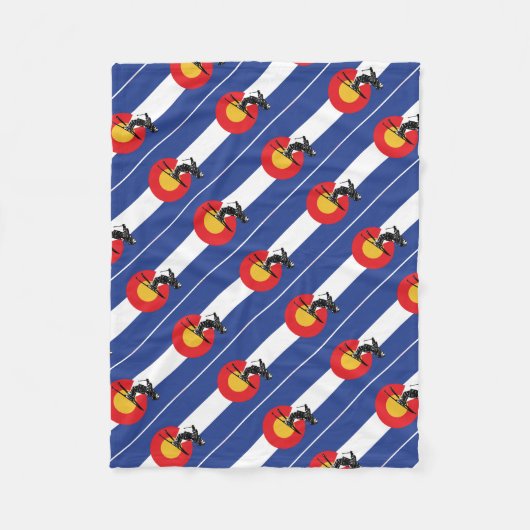 スキーコロラド フリースブランケット (正面)