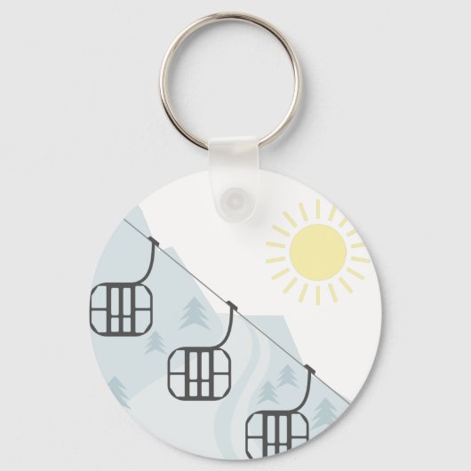 スキーゴンドラ キーホルダー (正面)