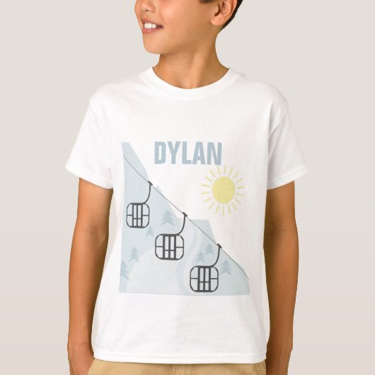 スキーゴンドラPersonnalised Tシャツ (正面)