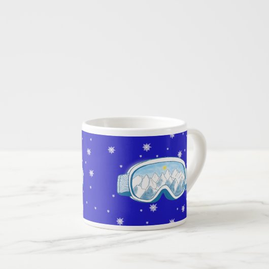 スキーゴーグルスノーフレークダンス エスプレッソカップ (正面右)