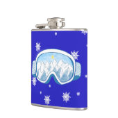 スキーゴーグルスノーフレークダンス フラスク (左)
