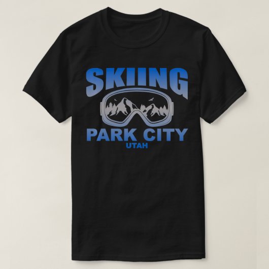 スキーゴーグルパークシティユタ Tシャツ (デザイン正面)