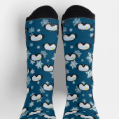 スキーゴーグルマウンテンスキーアスノーボーダーネイビーブルー ソックス (上部)