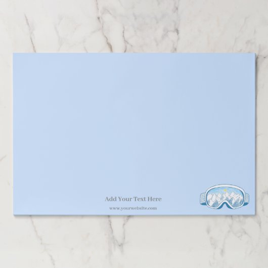 スキーゴーグル&マウンテンズカスタムンティアウェイ ペーパーパッド (正面)