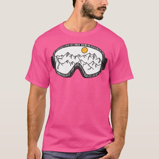 スキーゴーグル Tシャツ (正面)
