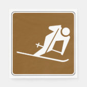 スキーサイン紙ナプキンス スタンダードランチョンナプキン (正面)