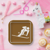 スキーサイン紙プレート ペーパープレート (パーティー)