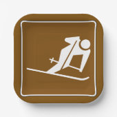 スキーサイン紙プレート ペーパープレート (正面)