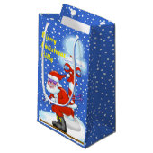 スキーサンタクリスマス抱き枕 スモールペーパーバッグ (正面アングル)