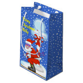 スキーサンタクリスマス抱き枕 スモールペーパーバッグ (裏面アングル)