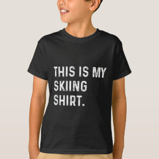 スキーシャツです - スキーヤー アルプス 山 Tシャツ