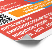 スキーシルエット、スキー/スノーボードレッスン/クラス ポスター (角)