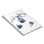 スキーシーンウィンタースポーツ ノートブック (右側)