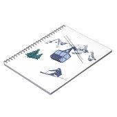 スキーシーンウィンタースポーツ ノートブック (左側)