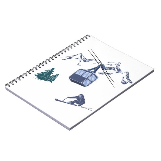 スキーシーンウィンタースポーツ ノートブック (左側)