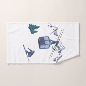 スキーシーンウィンタースポーツ ハンドタオル (ハンドタオル)