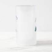 スキーシーンウィンタースポーツ フロストグラスビールジョッキ (中央)