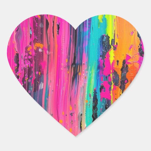 スキージアート ハートシール (正面)